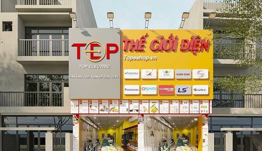 Thiết kế thi công chuỗi cửa hàng điện TopE