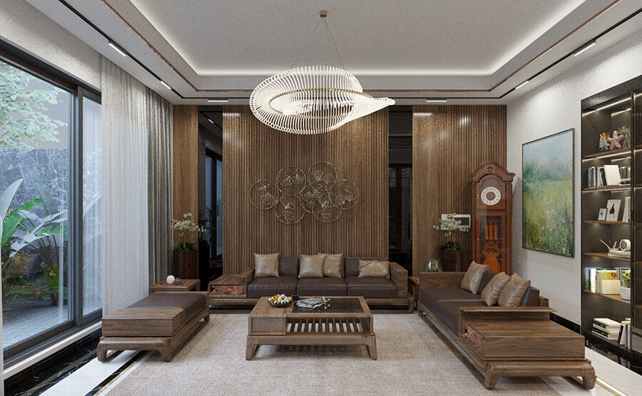 Nội thất nhà phố thanh lịch, tổ ấm sang trọng - Hải Dương