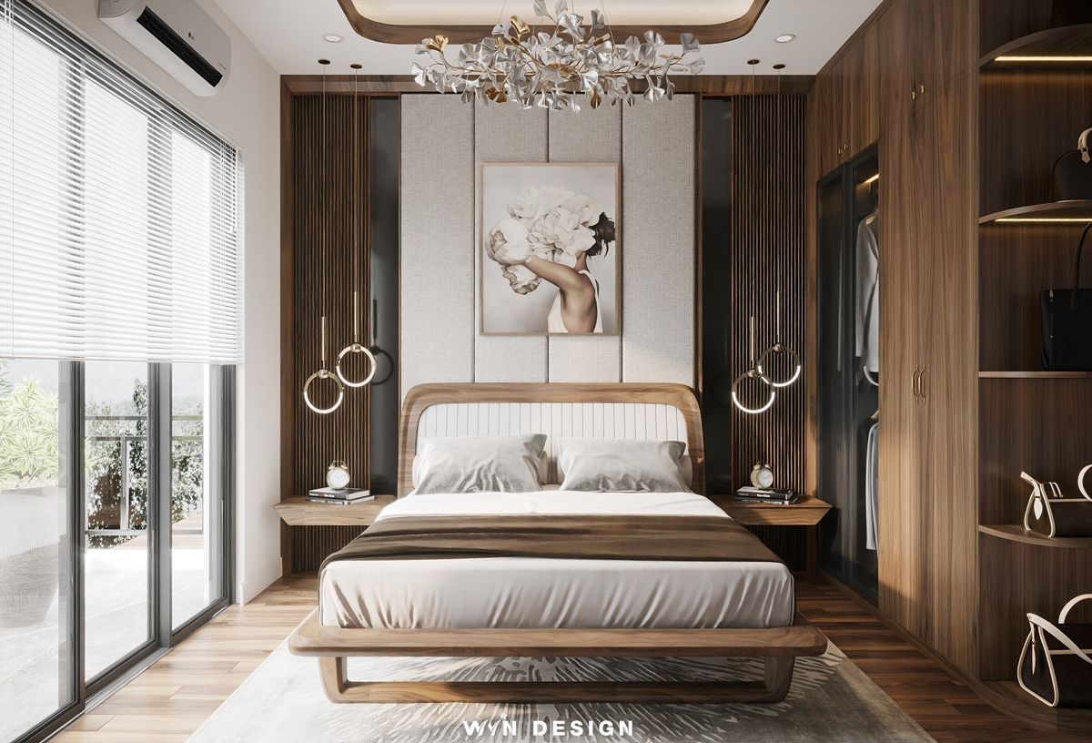 Thiết kế nội thất phòng ngủ nhà phố – Mr.HA | Nội thất Hải Dương